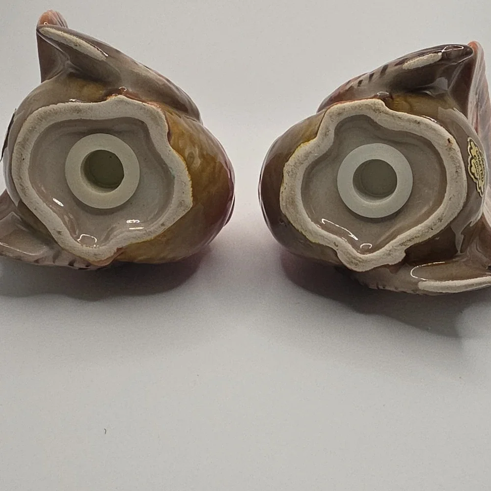 Otagiri Handcrafted Ceramic Turkey Salt & Pepper Shakers Thanksgiving Novelty
